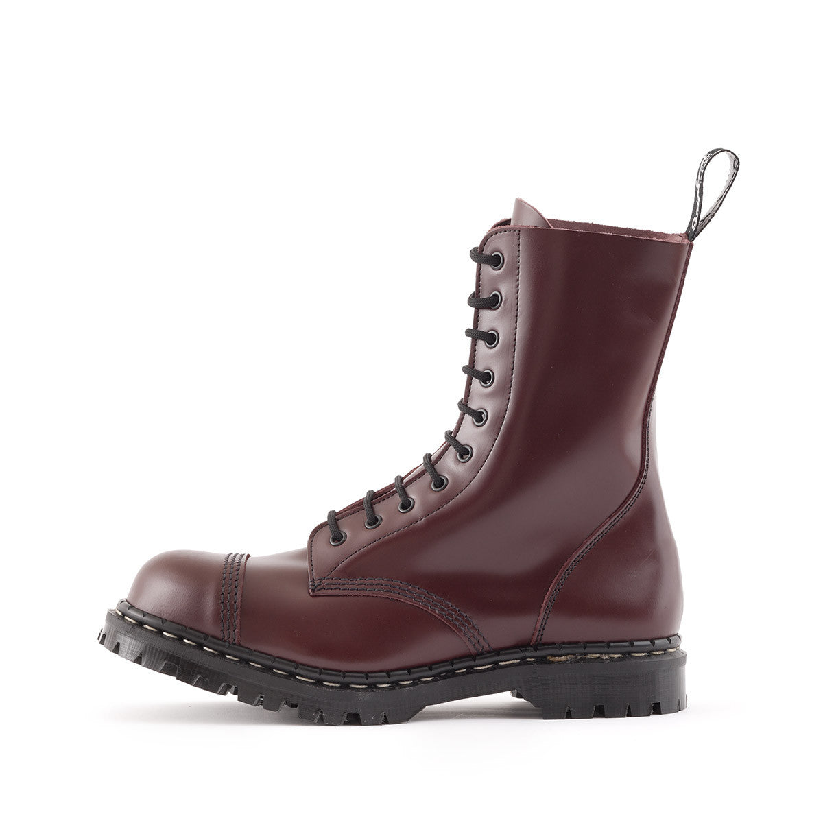 oxblood motorcycle boots