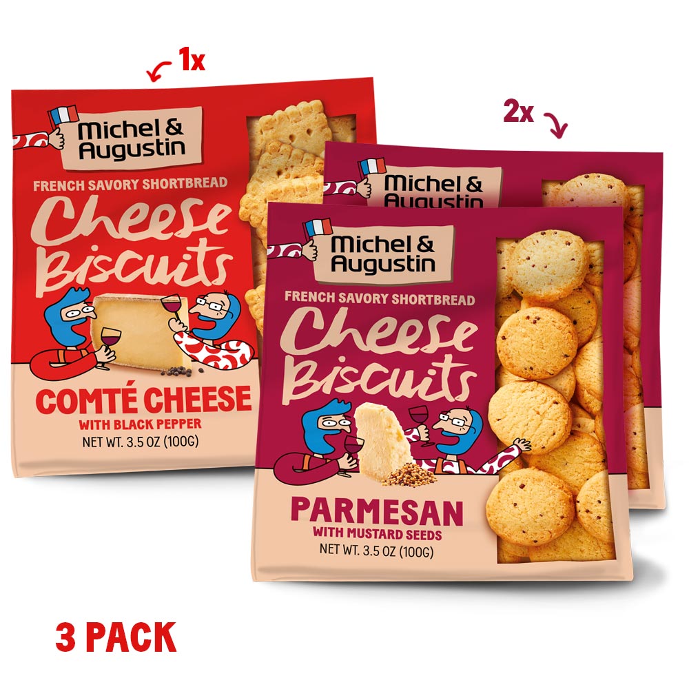 MICHEL ET AUGUSTIN Biscuits apéritifs crackers au Parmesan AOP 100g pas  cher 
