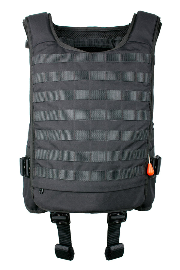 Ace Link Armor Patrol Laser-Cut Vest Anti-Stab, Black / XXL