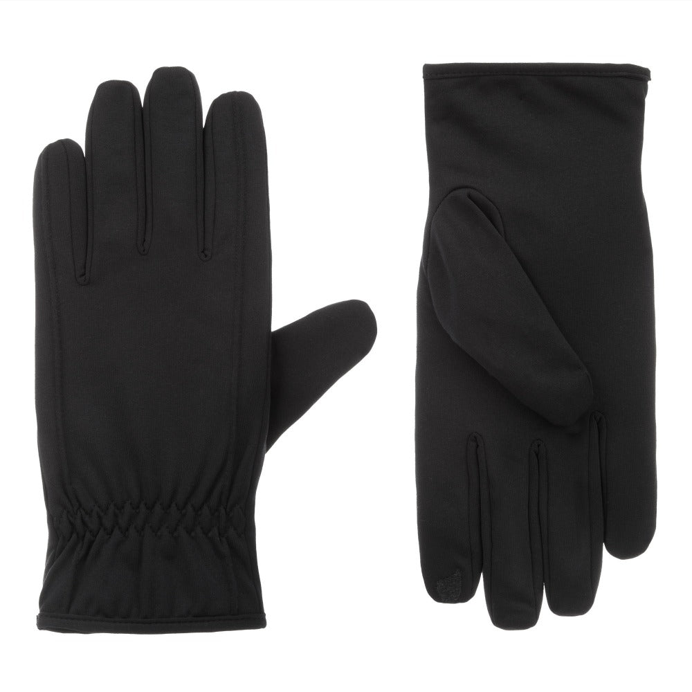 Isotoner Men's Classic Leather Unlined Driving Gloves - Black 2XL
