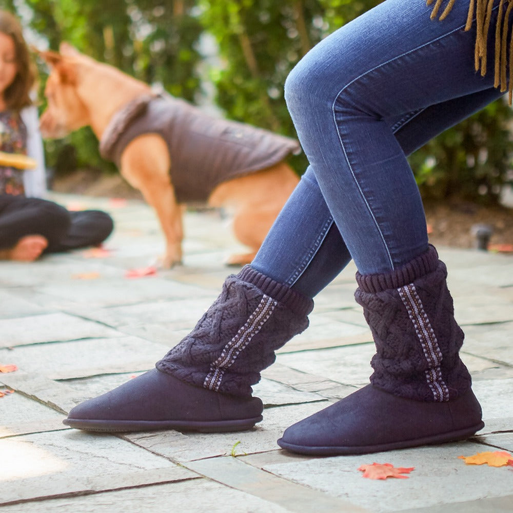 womens boot slippers with outdoor soles