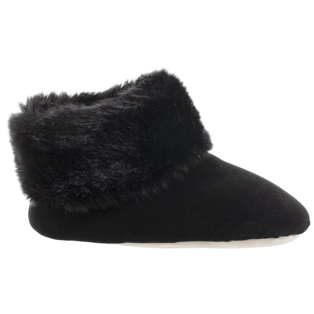 black boot slippers