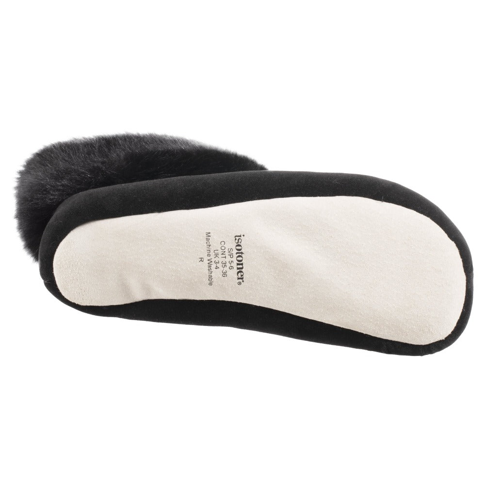 Stretch Velour Sabrine Bootie Slippers 