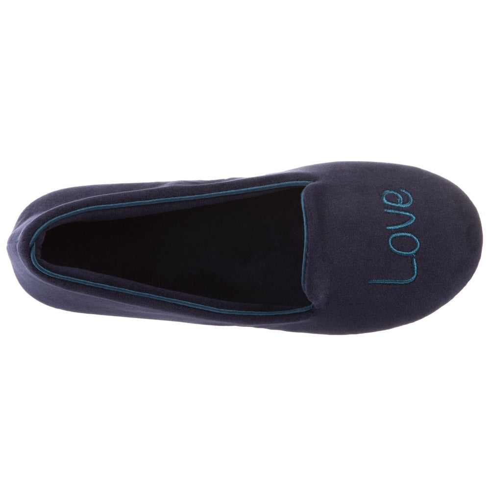 navy smoking slippers