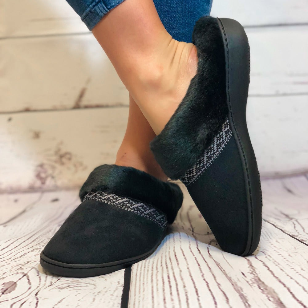 isotoner microsuede slippers