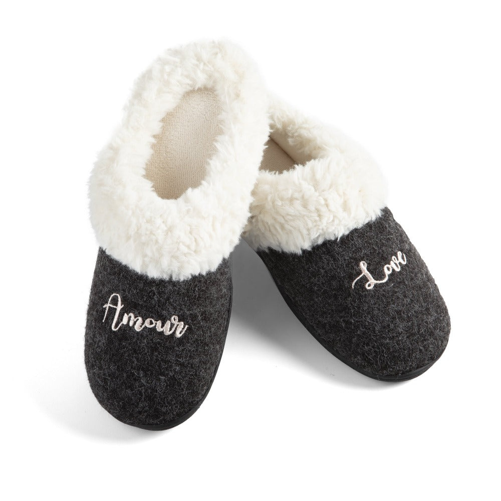 Sweater Knit Novelty Clog Slippers 