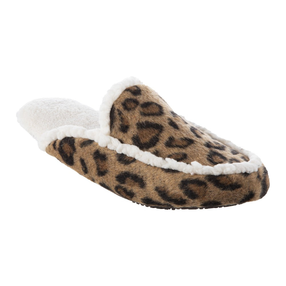 isotoner leopard print slippers