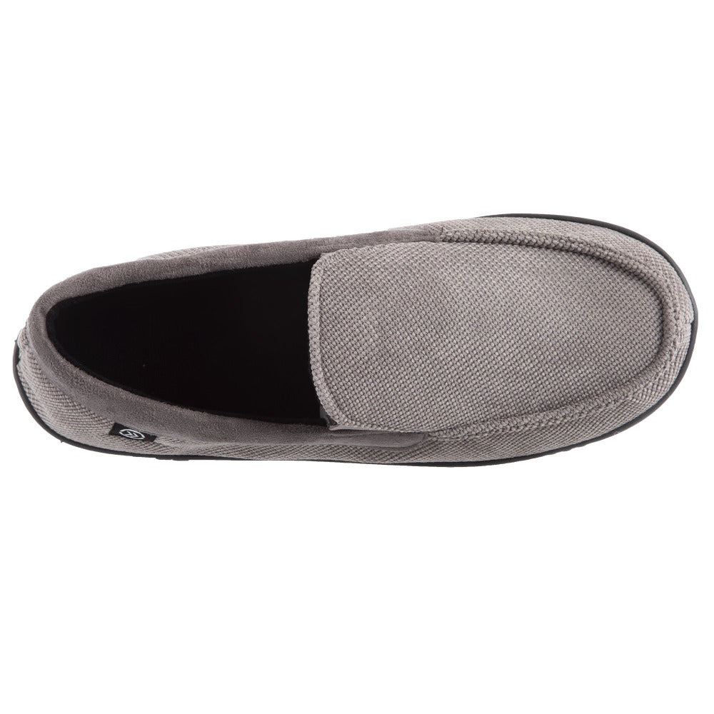 men's isotoner luke boxed corduroy moccasin slippers