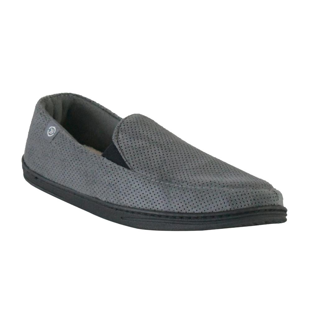 isotoner memory foam slippers mens