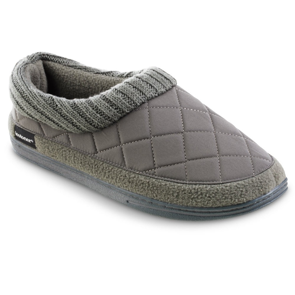 mens quilted slippers