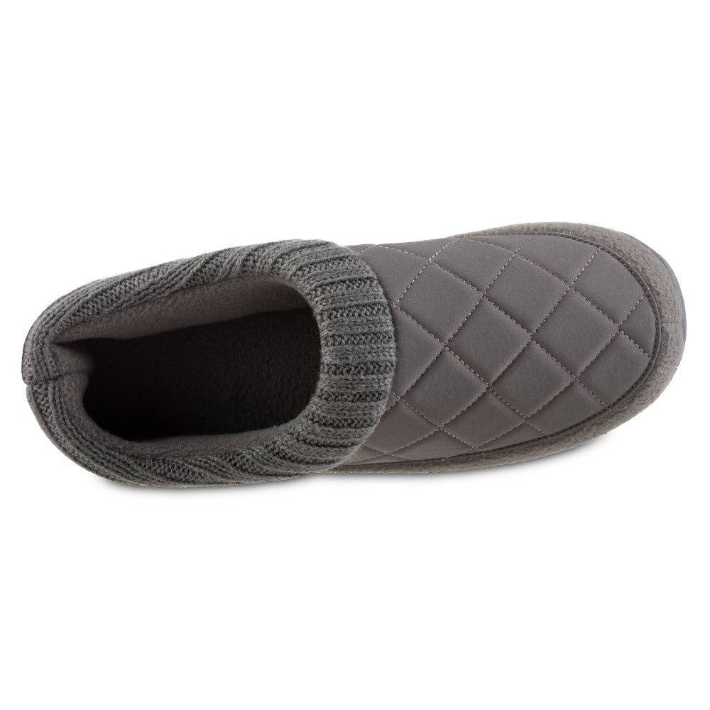 mens quilted slippers