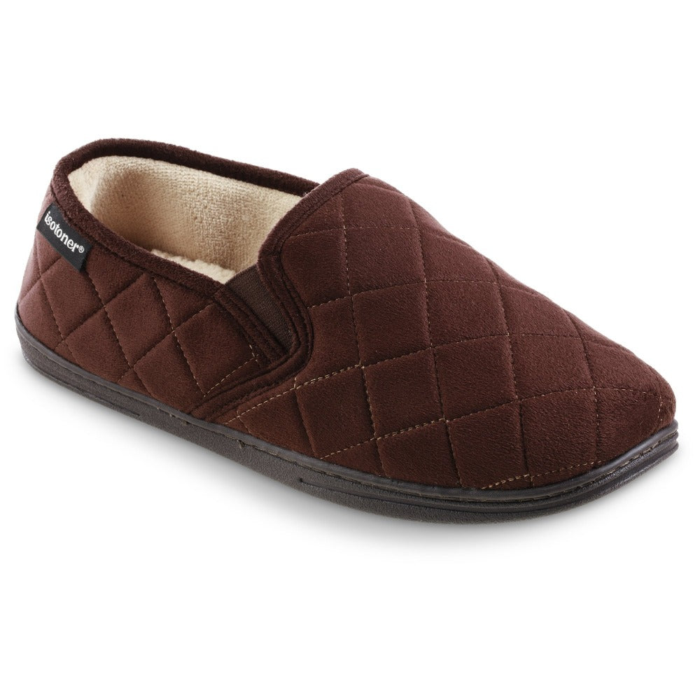 isotoner mens moccasin slippers