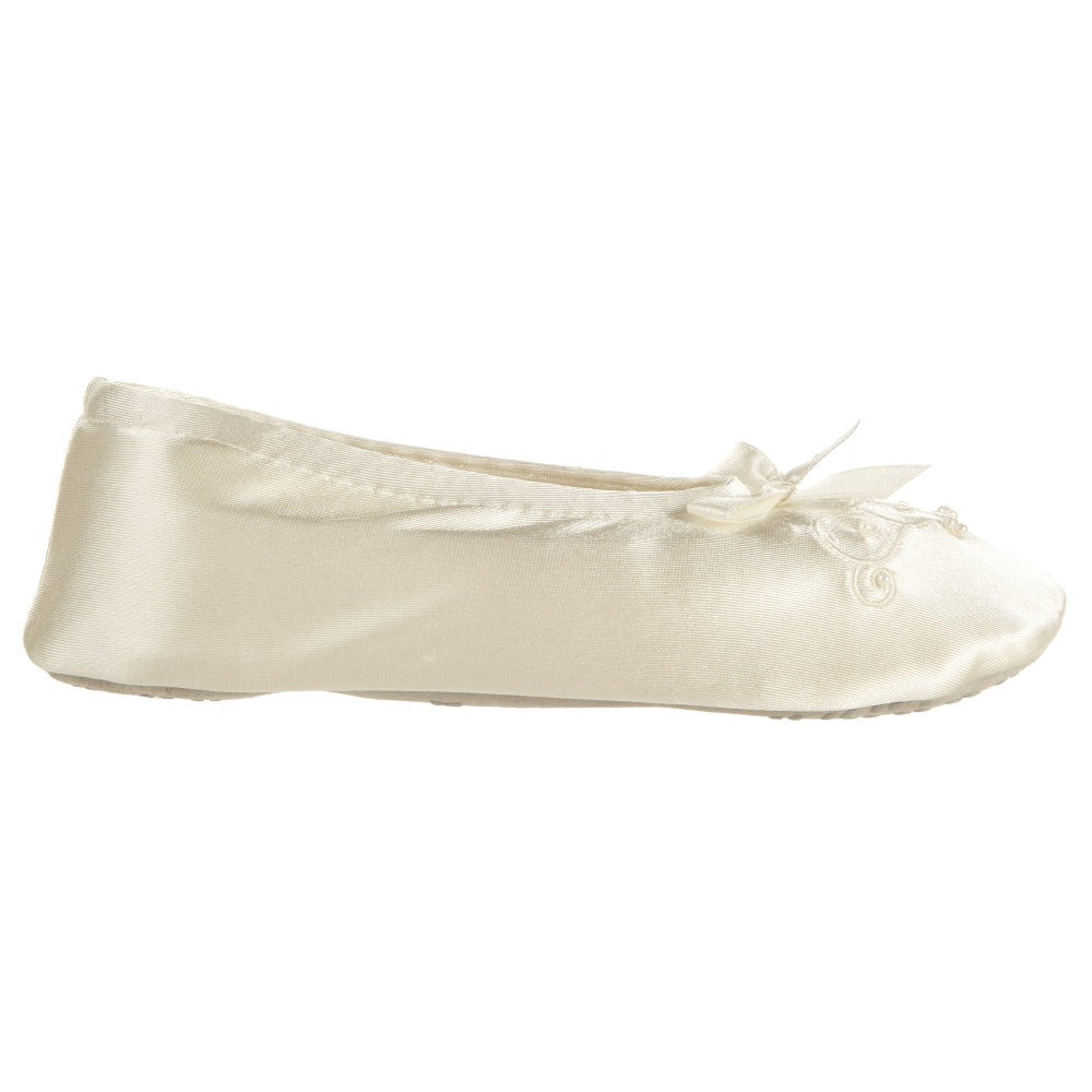 ivory ballet slippers
