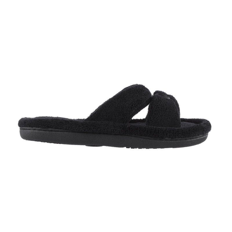 Signature Women’s Microterry with Satin X-Slide Slippers - Isotoner.com USA