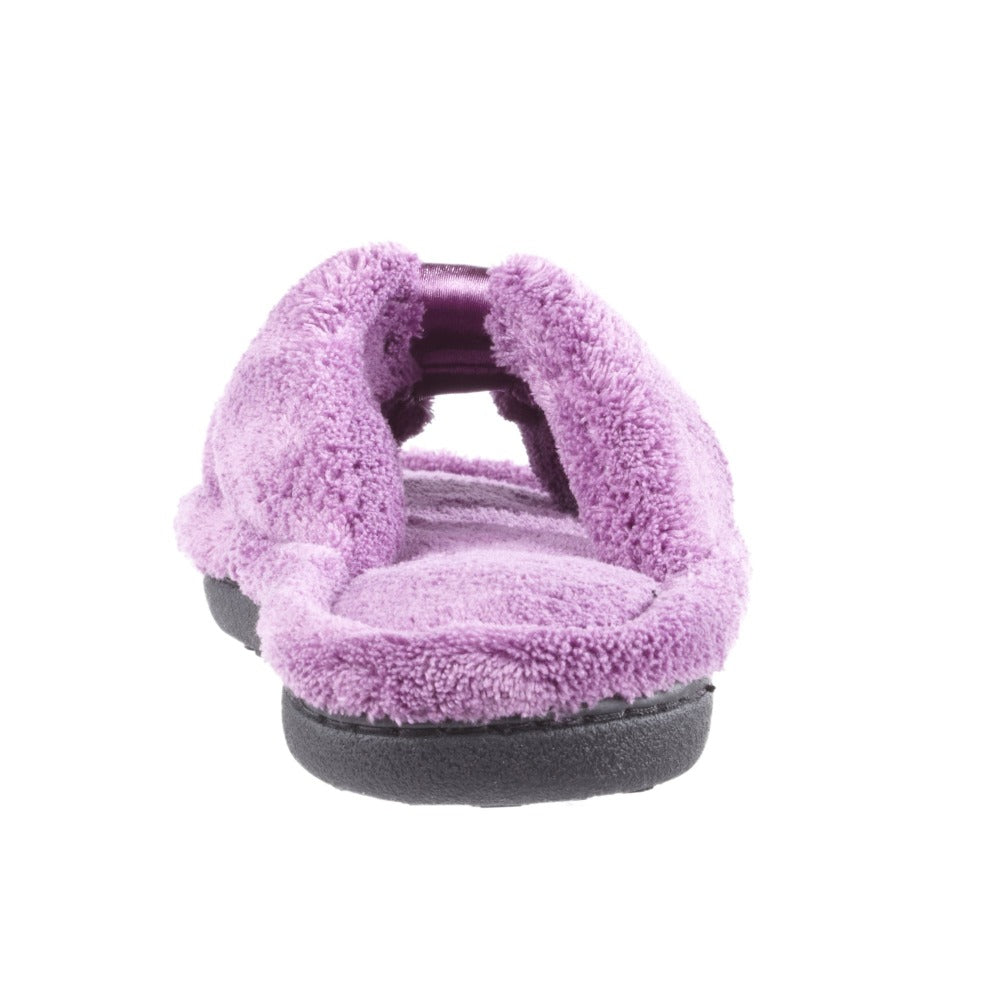 Signature Women’s Microterry with Satin X-Slide Slippers - Isotoner.com USA