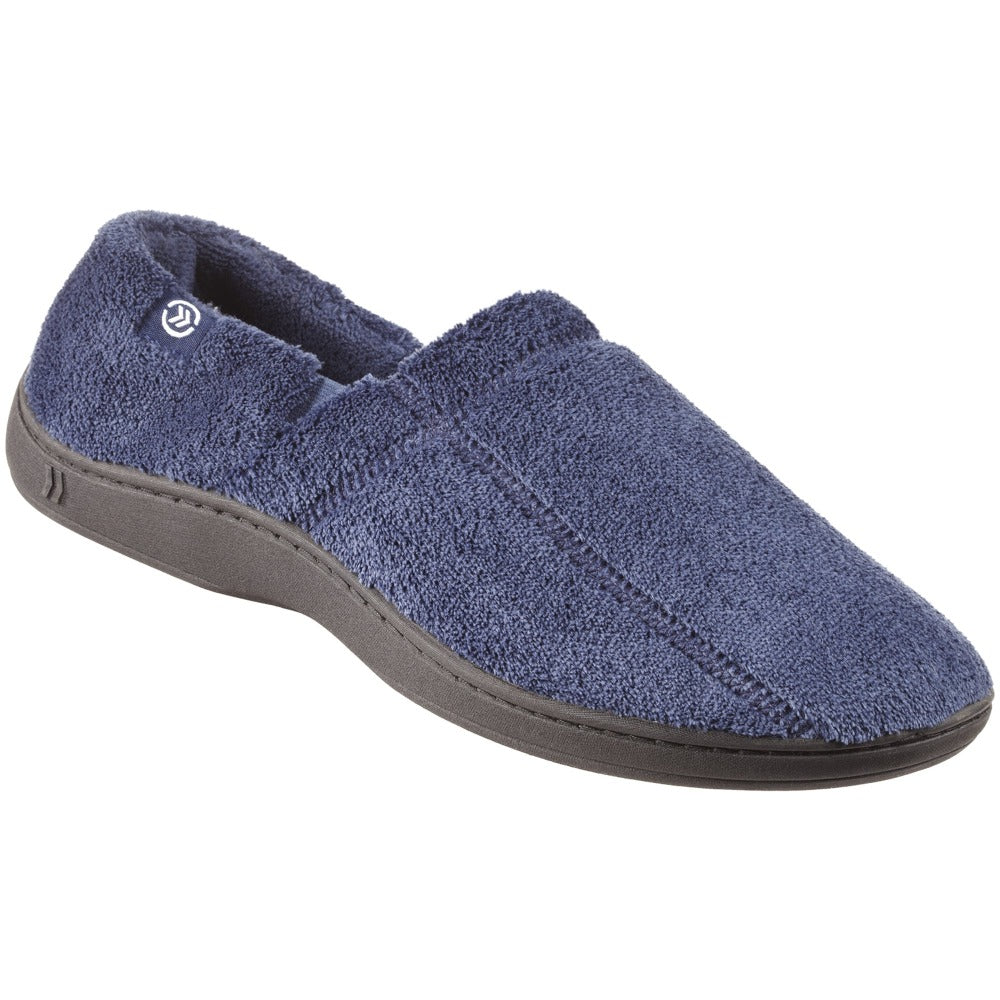 isotoner men's open toe slippers