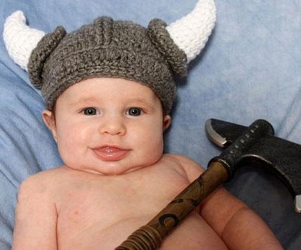 baby viking hat