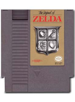 The Legend Of Zelda Classic Grey Cart Nintendo Entertainment system NES Video Game Cartridge For Sale.