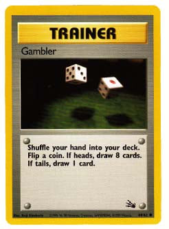 Gambler Fossil Pokemon Trading Card