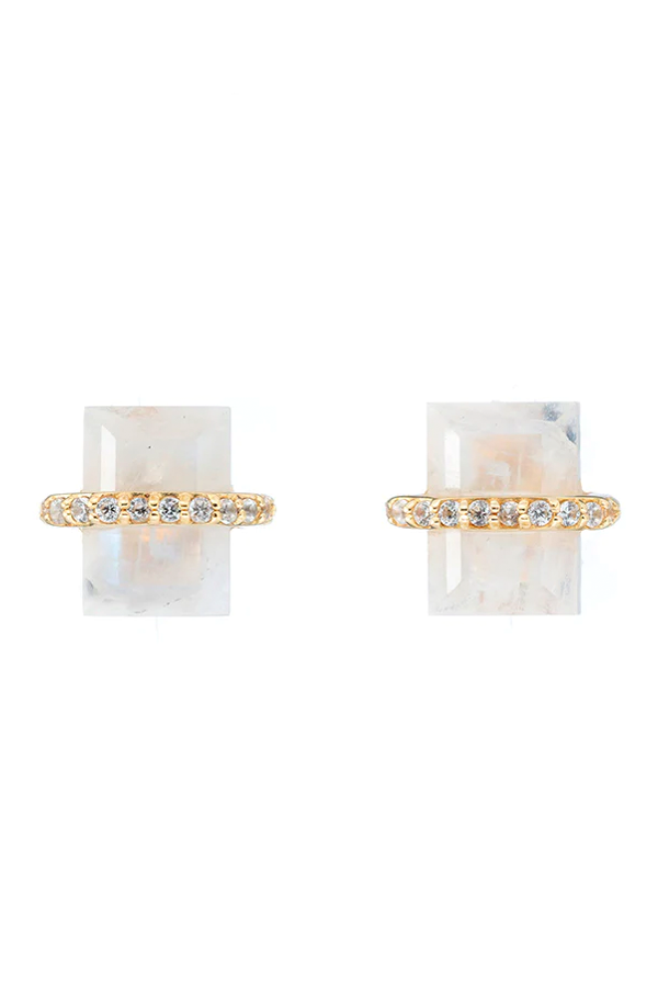 Seattle Curb Chain Gemstone Drop Earrings – Ashley Schenkein