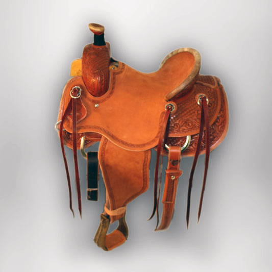 16 Argentina Cow Leather Hardseat Ranch Style Western Saddle