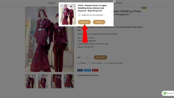 how to rent wedding dress online-cara Sewa Baju Pengantin atas talian (online)-step by step guide to Wedding online rental