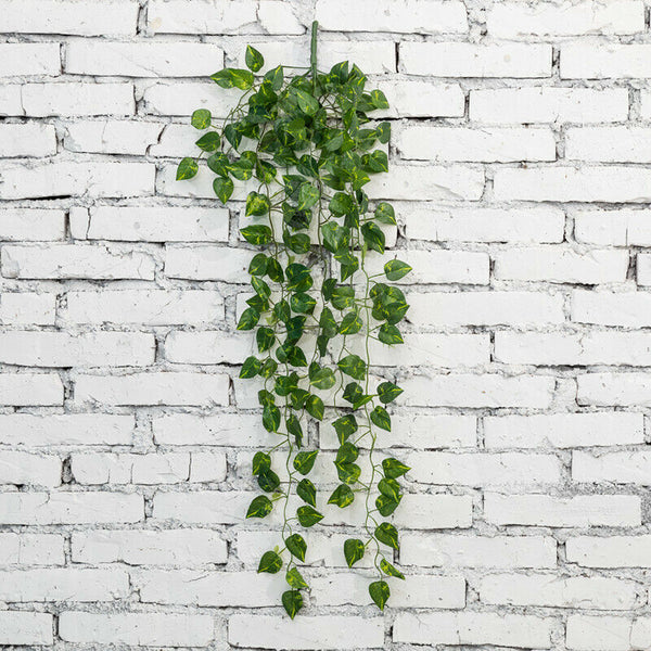 2x Artificial Hanging Plants Fake Vine Trailing Indoor Home Ivy