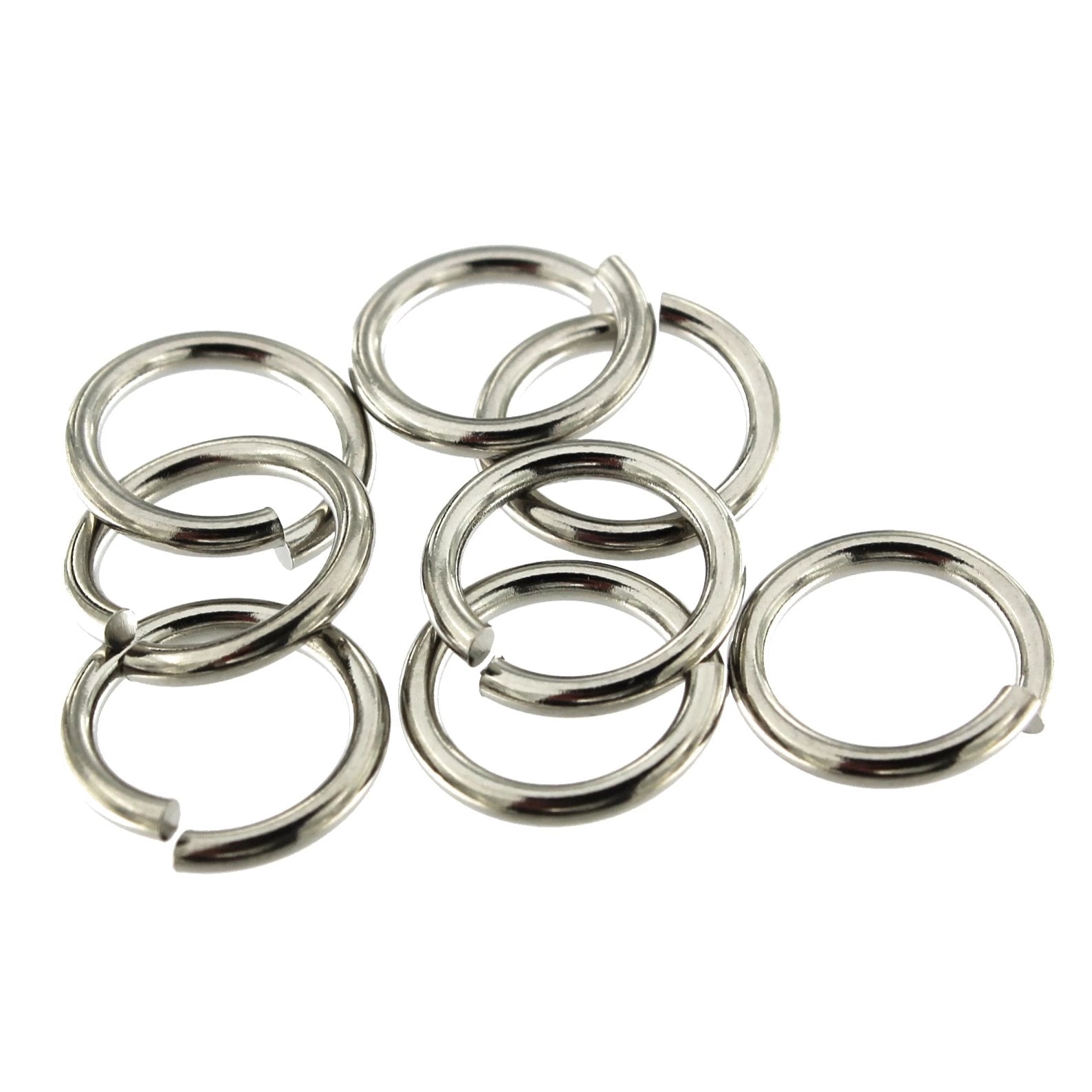 Stainless Steel Jump Rings 14mm Open 13 Gauge 50 Rings J172