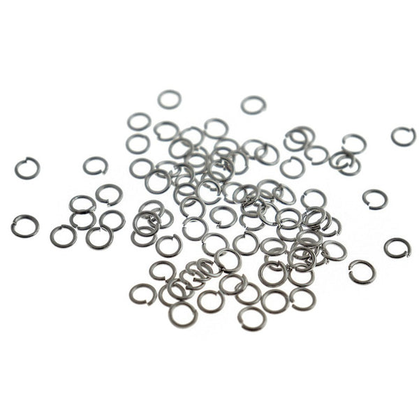 500 Stainless Steel Jump Rings 3.5mm x 0.4mm - Open 26 Gauge - SS063