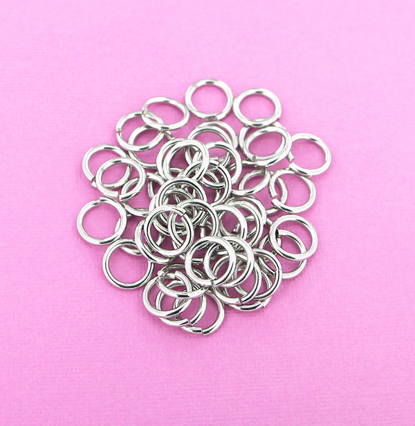 500 Stainless Steel Jump Rings 3.5mm x 0.4mm - Open 26 Gauge - SS063