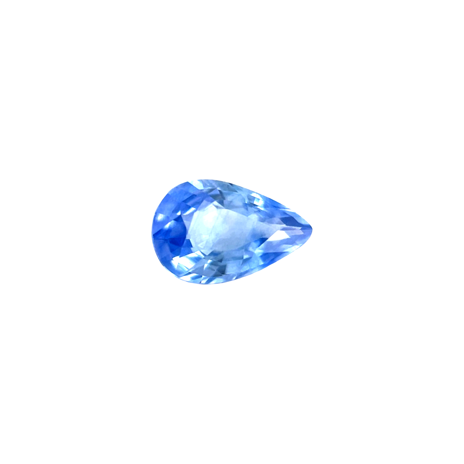 CEYLON 0.90ct Sapphire Light Blue Pear Teardrop Cut NATURAL Gem 7.7x5mm VVS