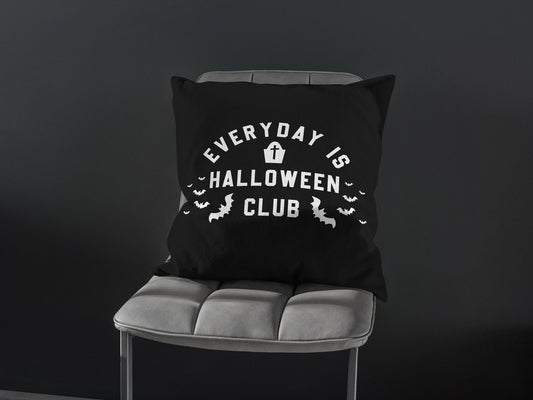 Goth Throw Pillow - Halloween Cushion - Thick Thighs Spooky Vibes