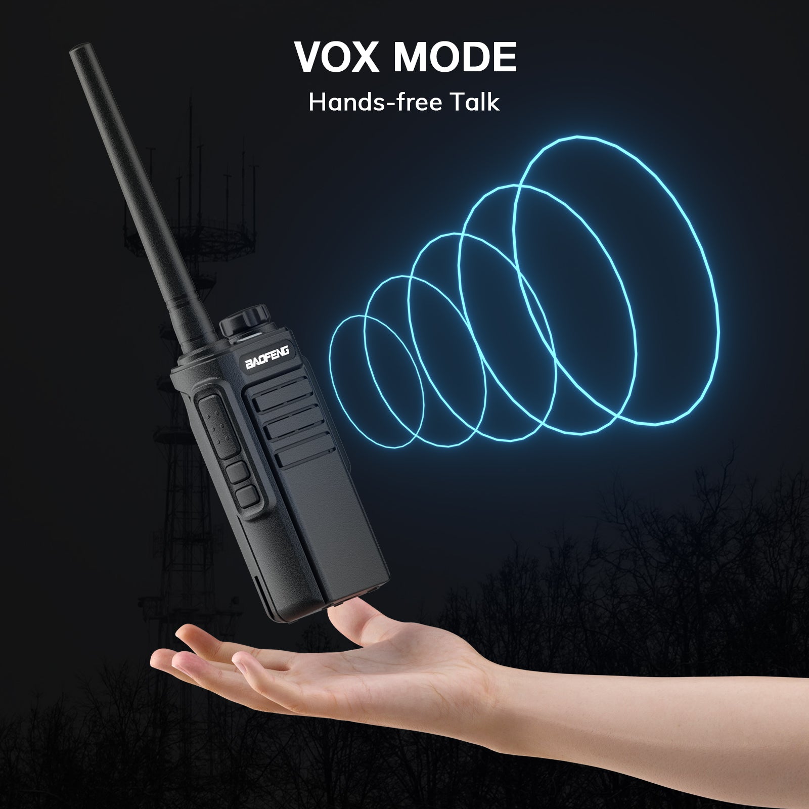 GMRS Radio Baofeng Walkie Talkies for Adults Long Range 2 Way Radio  Waterproof MP31 Rechargeable Walkie Talkies with NOAA,GMRS Repeater Capable  and