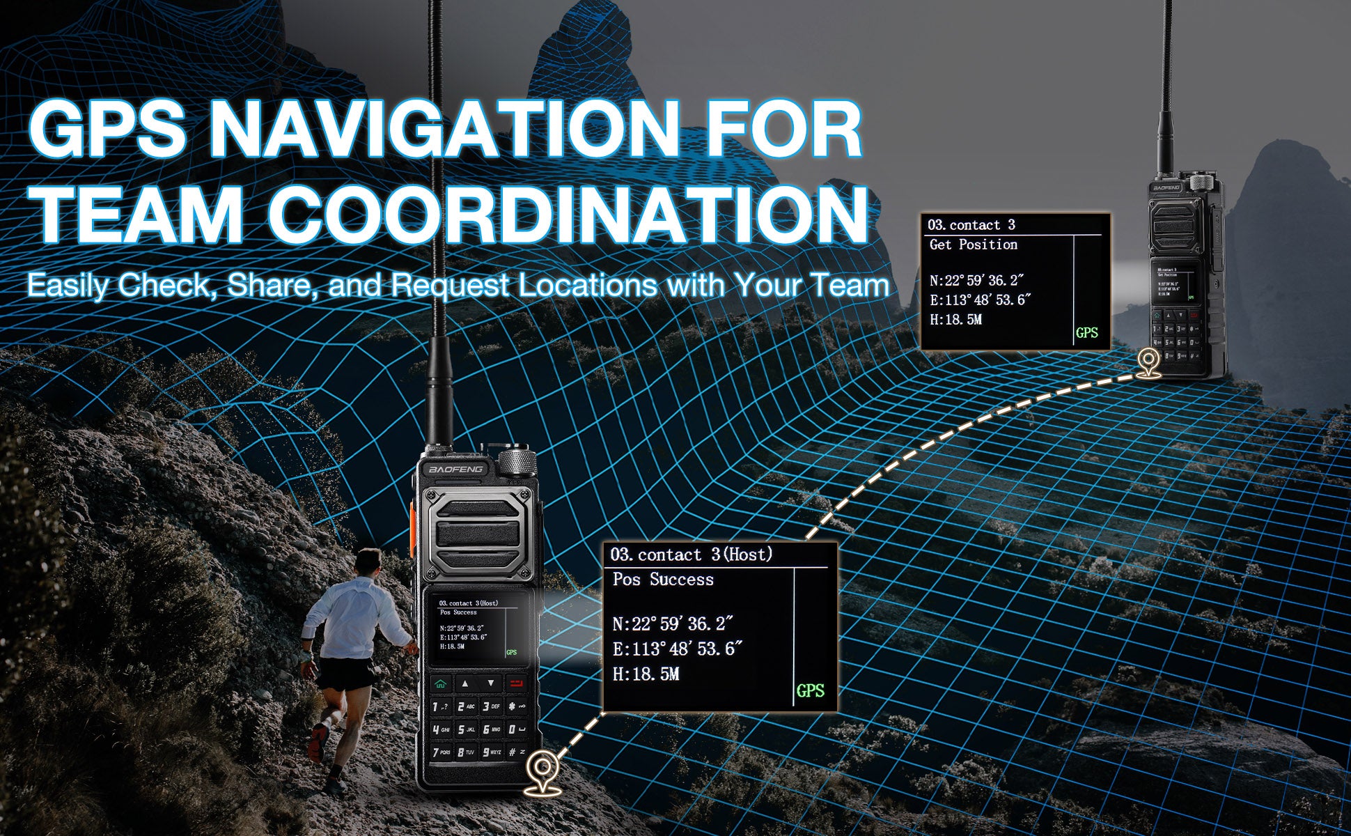 Baofeng UV-25 Plsu GPS functions