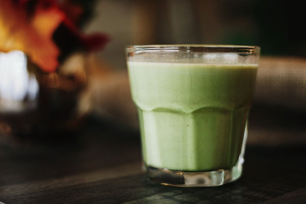 Matcha green tea drink 