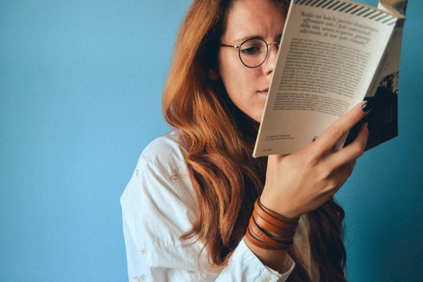 woman reading a book 