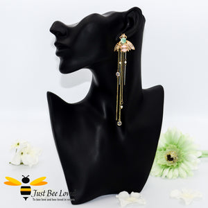 bee tassel earrings