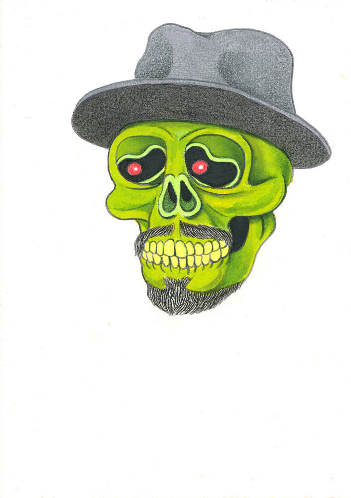 cholo skull drawings