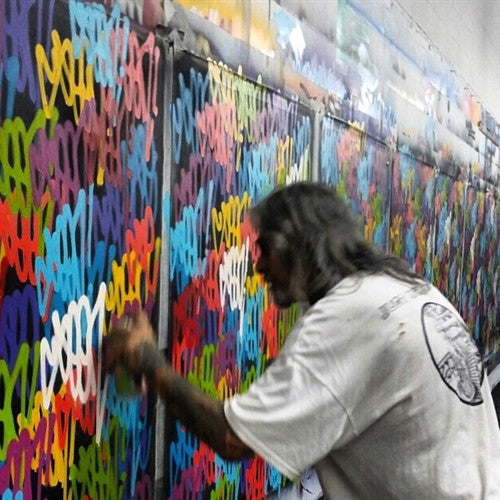 GRAFFITI ARTIST SEEN - "Tag painting" Aerosol on Canvas | DirtyPilot