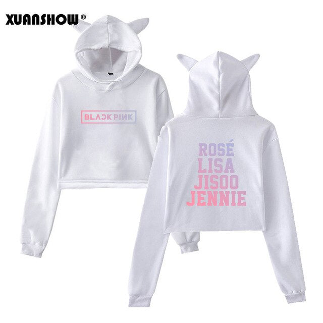 hoodie crop tee