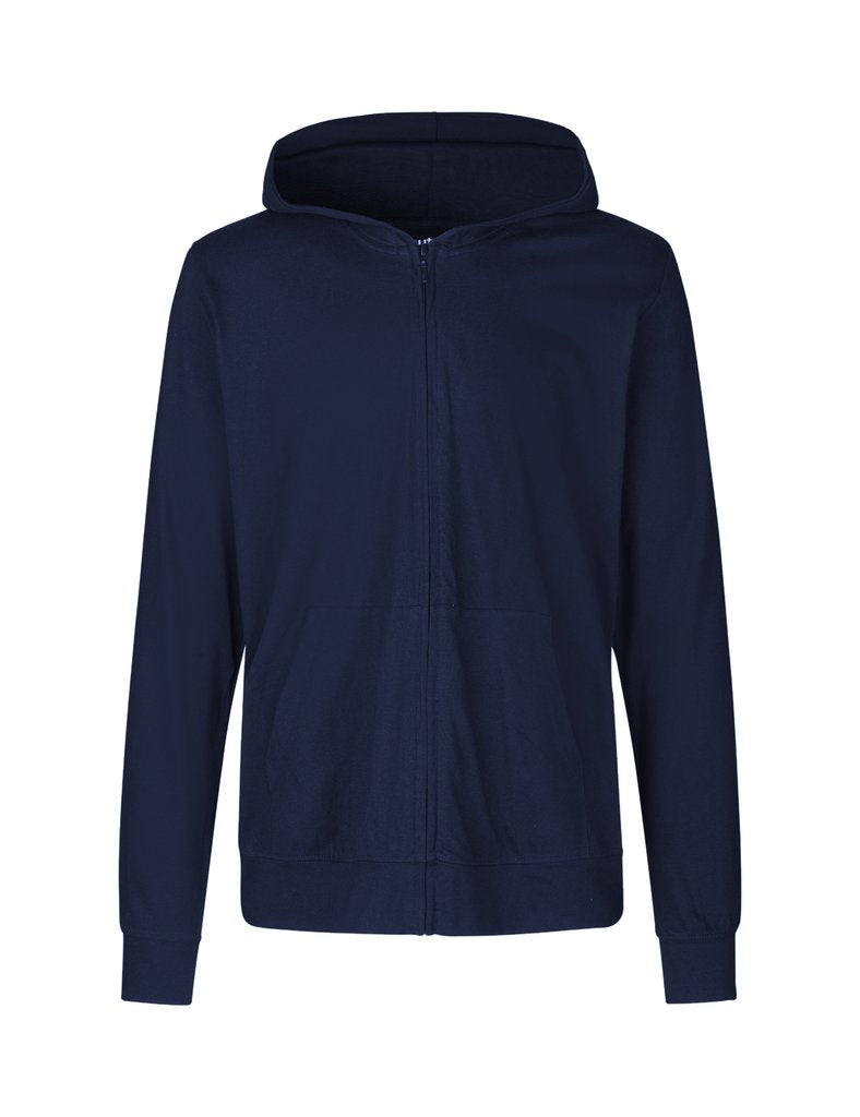 Fairtrade Organic Zipped T-shirt Hoodie: Unisex