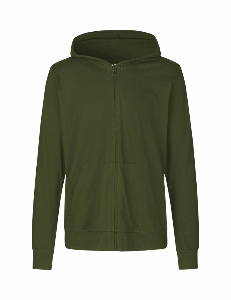 Fairtrade Organic Zipped T-shirt Hoodie: Unisex