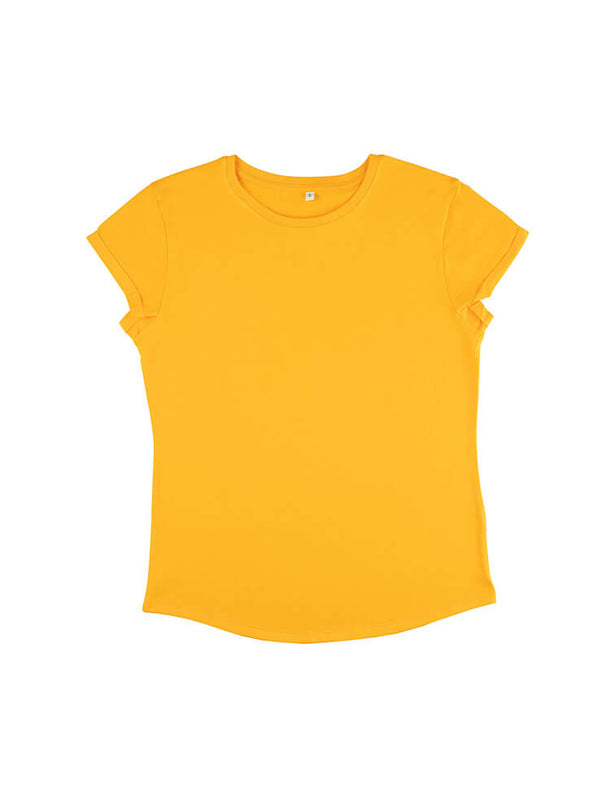Organic Cotton Rolled Sleeve T-shirt: Womens – Earth Wardrobe