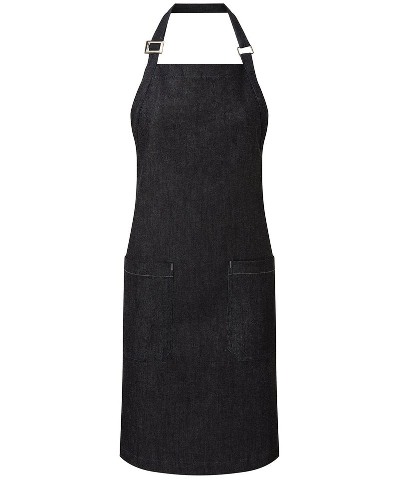 Cotton Denim Bib Apron, Organic And Fairtrade Certified