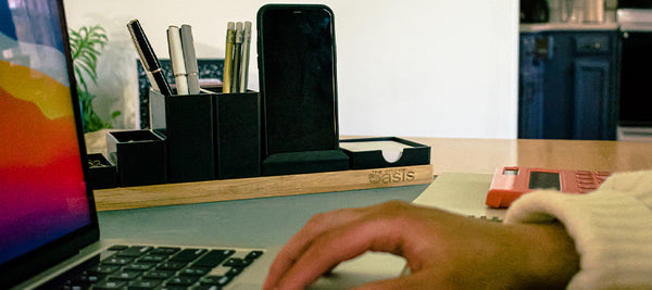 desk organizer on table