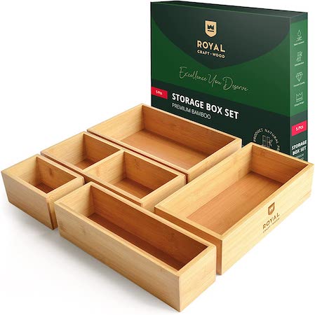 bamboo drawer organizer