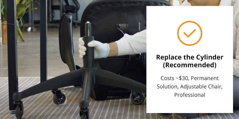 Office Chair Buddy - Fix Your Sinking Office Chair in Minutes - No Tools  Needed - Supports up to 500 Pounds