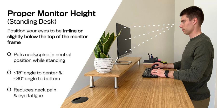 monitor height for standing desk