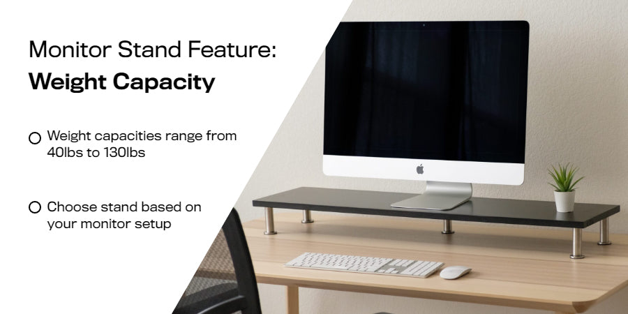 wooden monitor riser weight capacity