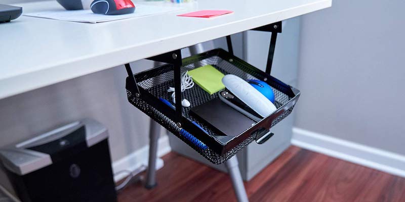 The Best Way To Store Things Right Under Your Desk